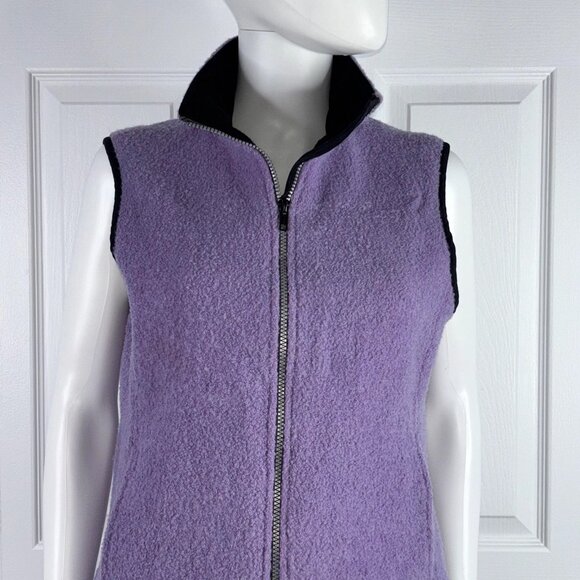 WOOLRICH VINTAGE women's medium wool sleeveless coat - Picture 2 of 2